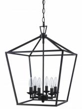 Trans Globe 10266 ROB - 6LT PENDANT-BIRD CAGE-ROB